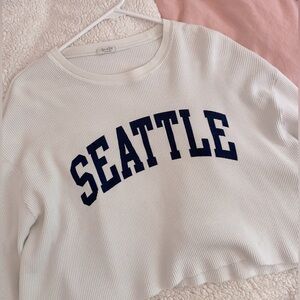 Brandy Melville Seattle Waffle Long Sleeve